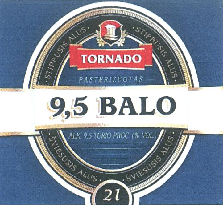 Prekės ženklas: TORNADO 9,5 BALO